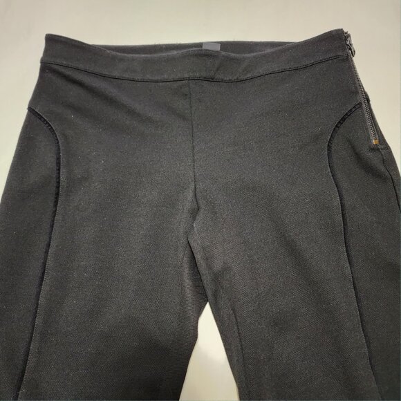 Armani Exchange Black Ponte Knit Contour Mid Rise Skinny Ankle Pants - Picture 3 of 4